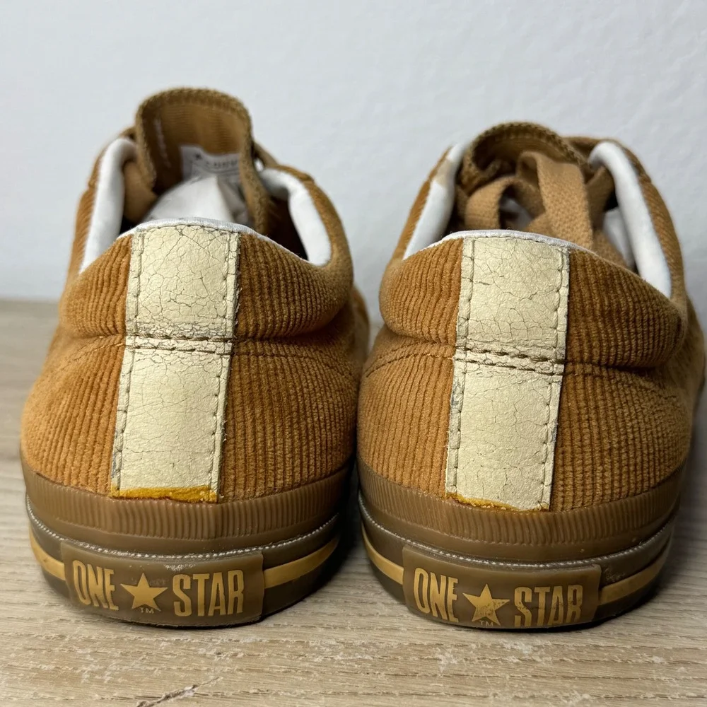 Converse One Star Y2K Vintage Low Top Brown Corduroy Mens Size 6.5 Womens Size 8 - Picture 10 of 15